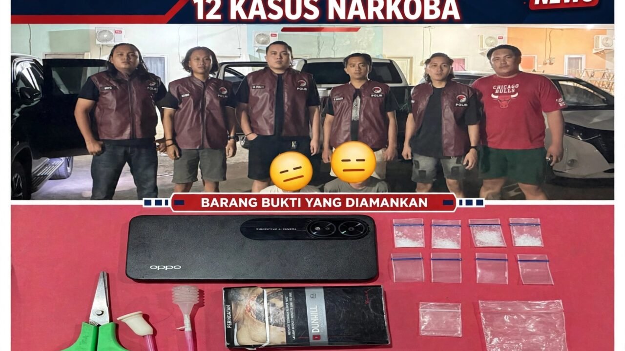 Polres Mitra Ungkap 12 Kasus Narkoba, Dua Terjadi pada Oktober 2026